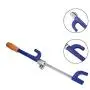 Blueshyhall Anti Theft Device Car Steering Wheel Lock Antitheft Lock Security Lock, Blue and Yellow