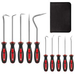 AMM 10-Piece Precision and heavy duty Pick & Hook Set, Used for automobile maintenance tools and electronic products maintenance tools, The best tool gift for a man