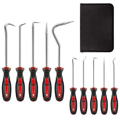 AMM 10-Piece Precision and heavy duty Pick & Hook Set, Used for automobile maintenance tools and electronic products maintenance tools, The best tool gift for a man
