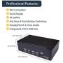 StarTech.com DisplayPort KVM - 4 Port - 4K 60Hz - Dual Monitor KVM - DisplayPort Switch - KVM DisplayPort - Desktop KVM Switch (SV431DPDDUA2)