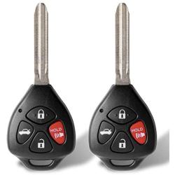 Tyranway Car Key Fob Compatible with Toyota Corolla 2010-2013/Venza 2009-2016 Keyless Entry Remote Control Car Uncut Flip Replacement for GQ4-29T with G Chip