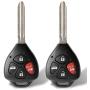 Tyranway Car Key Fob Compatible with Toyota Corolla 2010-2013/Venza 2009-2016 Keyless Entry Remote Control Car Uncut Flip Replacement for GQ4-29T with G Chip