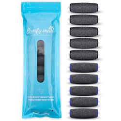 IMPROVED 5 Extra Coarse & 5 Regular Coarse Replacement Refill Roller for Amope Pedi Refills Electronic Perfect Foot File