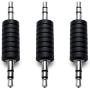 3.5mm Male to Male Stereo Audio Connector (3 Pack)