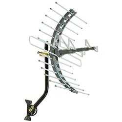 GE Pro Outdoor TV Antenna, Long Range Antenna, 4K 1080P VHF UHF Digital HDTV Antenna, J Mount Included, Weather Resistant, Indoor Attic Mountable, 29884