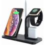 LA GUAPA Wireless Charger, Qi-Certified 10W Wireless Charging Station Stand Dock, Compatible with iPhone Wireless Charger iPhone 12/11 Pro Max/X Samsung Galaxy Note 10 Plus Huawei P40 Pro