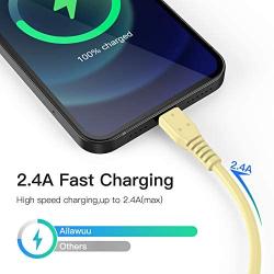 iPhone Charger Cable 3ft 5Pack,[MFi Certified] Lightning Cable 3 Foot,Ailawuu iPhone Cord USB Fast Charging Compatible with iPhone 11/11 Pro/Pro Max/X/XS Max/XR/8/8 Plus/7/7 Plus/iPod (Yellow)