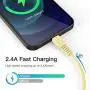 iPhone Charger Cable 6ft 5Pack,[MFi Certified] Lightning Cable 6 Foot,Ailawuu iPhone Cord USB Fast Charging Compatible with iPhone 11/11 Pro/Pro Max/X/XS Max/XR/8/8 Plus/7/7 Plus/iPod (Yellow)