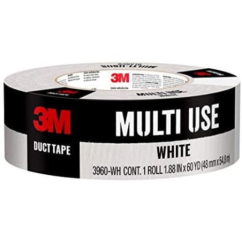 3M Multi-Use Duct Tape, White, 1.88 in x 60 yd, 3960, 1 Roll