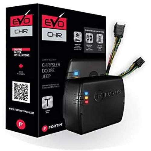 Fortin EVO-CHRT4 Stand-Alone Add-On Remote Start Car Starter System for Chrysler Dodge Jeep Fobik Smart Key Vehicles