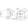 1/4 hp 60 RPM 115V Bison AC Parallel Shaft Gear Motor Dayton Model 1LPP2, 5K940