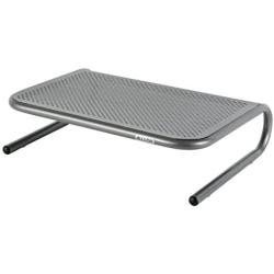 Allsop Metal Art Jr. Monitor Stand, 14-Inch wide platform holds 40 lbs with keyboard storage space - Pewter (27021)