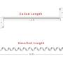 Pasow Telephone Handset Coil Cord Phone Reciever RJ9 Coiled Cable,Coiled Length 1.2 to 10 feet Uncoiled (White)