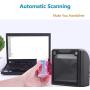 HENCODES BQ-9000 Desktop Barcode Scanner,Omnidirectional QR Code Reader,Fastly Decode Speed,USB Cable Directly Use on Supermarket Windows/Android POS System