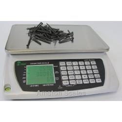 6.6 LB x 0.0002 LB / 3 KG x 0.1 Gram Large (13 x 9 Inch Tray) Counting Scale Coin Parts Inventory Paper Piece