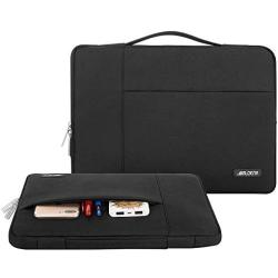 MOSISO Laptop Sleeve Compatible with MacBook Air 11 inch, 11.6-12.3 inch Acer Chromebook R11/HP Stream/Samsung/ASUS/Surface Pro X/7/6/5/4/3, Polyester Multifunctional Briefcase Bag, Black
