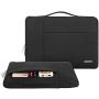 MOSISO Laptop Sleeve Compatible with MacBook Air 11 inch, 11.6-12.3 inch Acer Chromebook R11/HP Stream/Samsung/ASUS/Surface Pro X/7/6/5/4/3, Polyester Multifunctional Briefcase Bag, Black