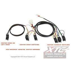 Can-Am Maverick X3 2 Seat and Maverick Max 4 Seat Plug & Play 6 Switch Power Control System by XTC Power Products PCS-64-MAV-NS