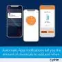pHin Smart Water Care Monitor for Pools, Hot Tubs and Spas - 24/7 Continuous Water Testing + Know When to Add Chemicals with Automatic App Notifications (New & Improved)