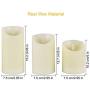 Flameless LED Candles Light, ALED LIGHT 3 Pack Warm White Plus Multicolor Real Wax Battery Operated Electric LED Moving Wick Flickering Candle Lights with Remote Control Timer for Decoration, Wedding