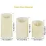Flameless LED Candles Light, ALED LIGHT 3 Pack Warm White Plus Multicolor Real Wax Battery Operated Electric LED Moving Wick Flickering Candle Lights with Remote Control Timer for Decoration, Wedding