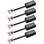 Telephone Cord Detangler, 5-Pack RFAdapter Black Anti-Tangle Phone Handset Cable 360 Degree Rotating Landline Swivel Cord