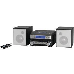 GPX HC221B Compact CD Player Stereo Home Music System with AM/ FM Tuner Black/Silver