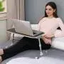 Laptop Desk for Bed, TaoTronics Lap Desks Bed Trays for Eating and Laptops Stand Lap Table, Adjustable Computer Tray for Bed, Foldable Bed Desk for Laptop and Writing in Sofa and Couch Black