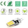 G4 LED Bulb, AC/DC 12V, T3 JC Type Bi-Pin Base, 20W-25W Halogen Bulb Replacement, Daylight White 6000K (10 Pack)