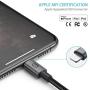 Syncwire iPhone Charger Lightning Cable 3ft [Apple MFI Certified] Upgraded Nylon-Braided High-Speed Charging&Sync Cord for iPhone 11/Xs Max/Xs/XR/X, 8 7 6s 6 Plus, SE 2020, iPad - Black