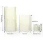 Furora LIGHTING LED Flameless Candles with Remote Control, Set of 8, Real Wax Battery Operated Pillars and Votives LED Candles with Flickering Flame and Timer Featured - Crystallized Ivory