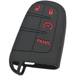 Coolbestda 2Pcs 4buttons Key Fob Cover Remote Control Case Keyless Entry Jacket Shell for Dodge Durango Journey Dart Challenger Jeep Renegade Fiat