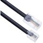 2m RJ11 to RJ45 Cable RJ11 to RJ45 Cable Phone Telephone Cord RJ11 6P4C to RJ45 8P8C Connector Plug Cable for Landline Telephone (Black)
