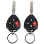 X AUTOHAUX Car Keyless Entry System Remote Control W/Blank Key for Toyota DC 12V