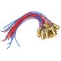 100X 3V 5mW 650nm 6mm Mini Laser Dot Diode Module Copper Head Red