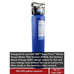 3M Aqua-Pure Whole House Sanitary Quick Change Replacement Water Filter AP917HD-S, For Aqua-Pure System AP904, Reduces Sediment, Chlorine Taste and Odor, and Scale