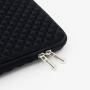 RAINYEAR 11 Inch Laptop Sleeve Diamond Foam Shock Resistant Neoprene Case Fluffy Lining Cover Carrying Bag Compatible with 11.6 MacBook Air Surface for 11'' Chromebook Computer Tablet Notebook(Black)