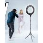 Ring Light, ESDDI 18inch Dimmable Brightness Bicolor 3000K-6500K Led Ring Light with Stand and Phone Holder, Soft Tube, Carrying Bag for Camera, Smartphone, YouTube, Vlog, Makeup, Portrait Shooting