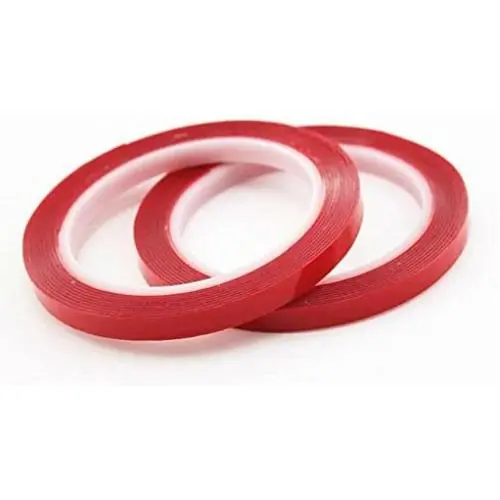 AKOAK Super Clear Acrylic Double Sided Strong Adhesive Tape Heavy Duty Removable Strong Double-Sided Tape for Electronics, Auto and Household,2 Rolls (6mm x 3m)