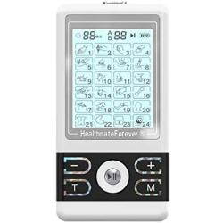 24 Modes Best tens EMS nmes Unit Machines Electric Electron Electronic Pulse Back Neck Legs Massagers Handheld for Back Neck Shoulder Knee Pain tmj Replacement Pads HealthmateForever BM24AB