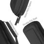 Orzly Carry Case Compatible with Nintendo Switch - Black Protective Hard Portable Travel Carry Case Shell Pouch for Nintendo Switch Console & Accessories