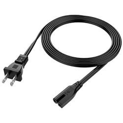 Garyway 6Ft 2 Slot Polarized 18AWG AC Wall Power Cord Cable for Sony PS1 PS2, Vizio Sharp Sanyo Emerson TV, Arris Router Modem, Vizio-LED-TV Smart-HDTV E-M-Series[UL Listed]