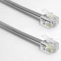 NECABLES (3 Pack) Phone Cord 2ft Telephone Cable RJ11 6P4C Male to Male for Landline and Fax - 2 Feet