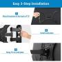 JUSTSTONE Full Motion TV Wall Mount for Most 26-60 Inch LED, LCD TVs, Tilt TV Bracket with Swivel Articulating Arms, up to VESA 400x400mm and 88 lbs, Easy Center Design TV Mounts
