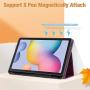 Fintie Folio Case for Samsung Galaxy Tab S6 Lite 10.4 2020 Model SM-P610 (Wi-Fi) SM-P615 (LTE) with S Pen Holder, Soft TPU Back Slim Fit Cover Auto Sleep/Wake, Purple