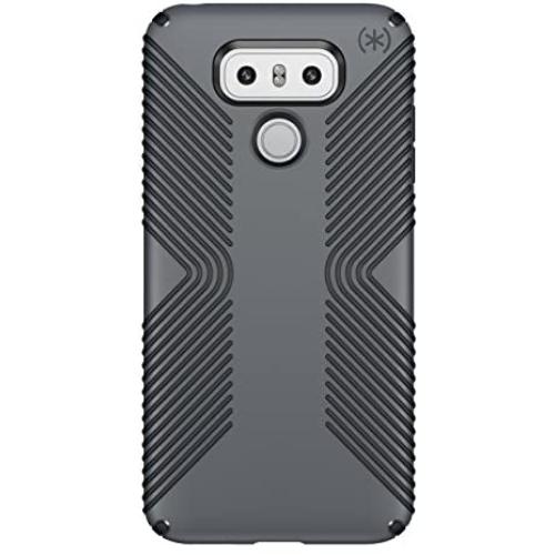 Speck Products Presidio Grip Cell Phone Case for LG G6 - Graphite Grey/Charcoal Grey