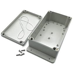 BestTong Junction Box ABS Plastic Dustproof Waterproof IP65 Universal Electrical Boxes Project Enclosure with Fixed Ear Grey 7.9 x 4.7 x 2.9 Inches 200mmx120mmx75mm