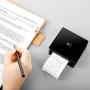Phomemo M02 Mini Printer- Portable Bluetooth Thermal Printer Pocket Sticker Printer Compatible with iOS + Android for Organizing Office Documents，Work List Printing, Black and White Picture, Black