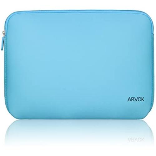Arvok 11-12 Inch Laptop Sleeve Multi-Color & Size Choices Case/Water-Resistant Neoprene Notebook Computer Pocket Tablet Briefcase Carrying Bag/Pouch Skin Cover for Acer/Asus/Dell/Lenovo, Baby Blue