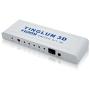 YINGLUN 5x1 HDMI Switch Support Full HD 1080P and 3D with IR Wireless Remote and AC Power Adapter HDMI1.4（5 inputs 1 output
